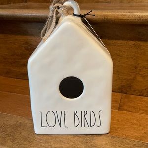 Rae Dunn - LOVE BIRDS - birdhouse